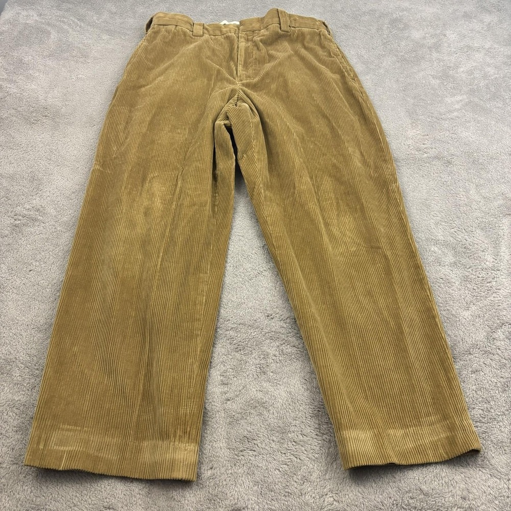 VTG LL‎ Bean Corduroy Natural Fit Pants Mens 34x30 Tan Baggy 90s Skater Gorpcore